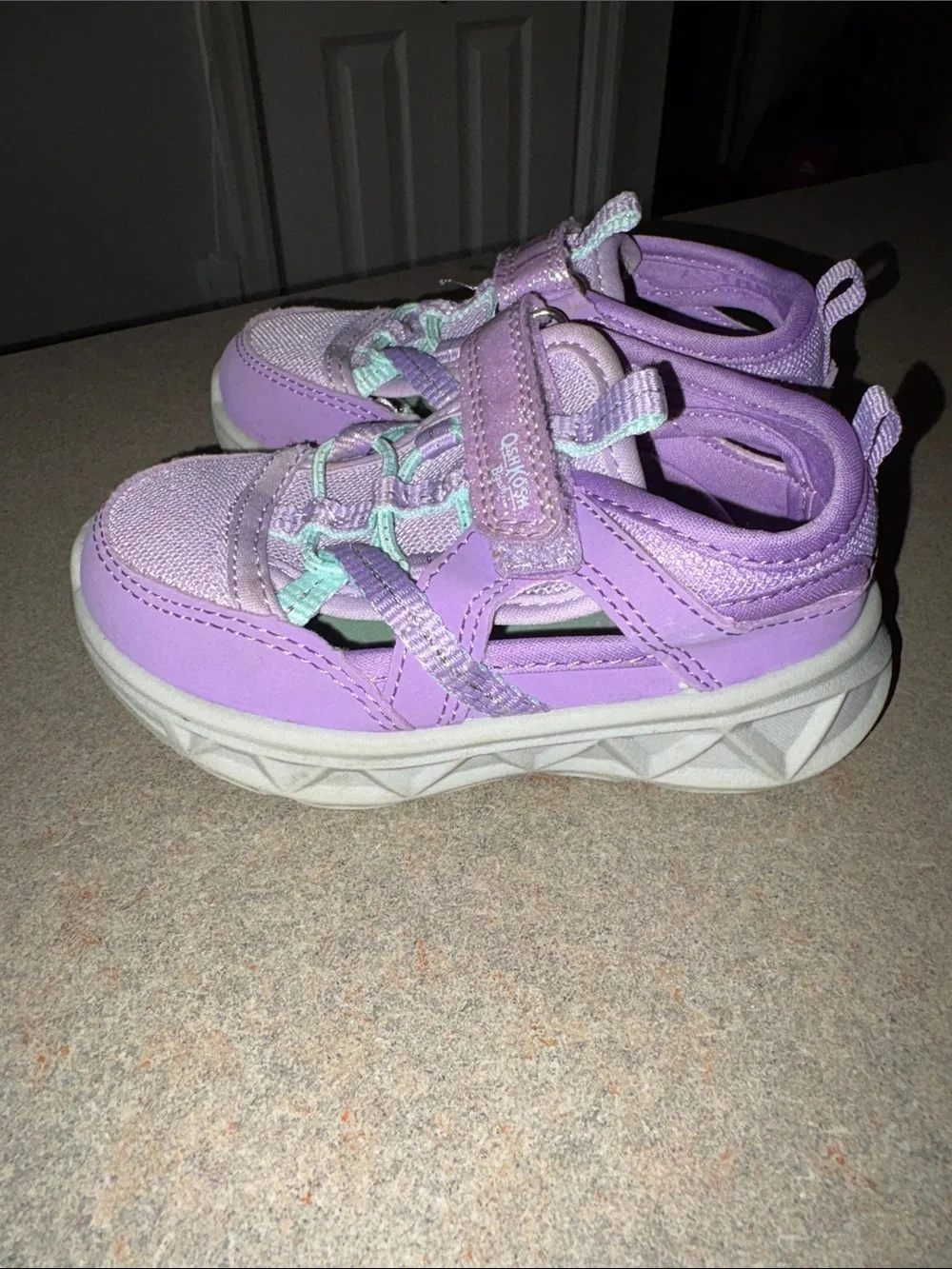 OshKosh B'gosh Purple with Mint Toddler Sneakers